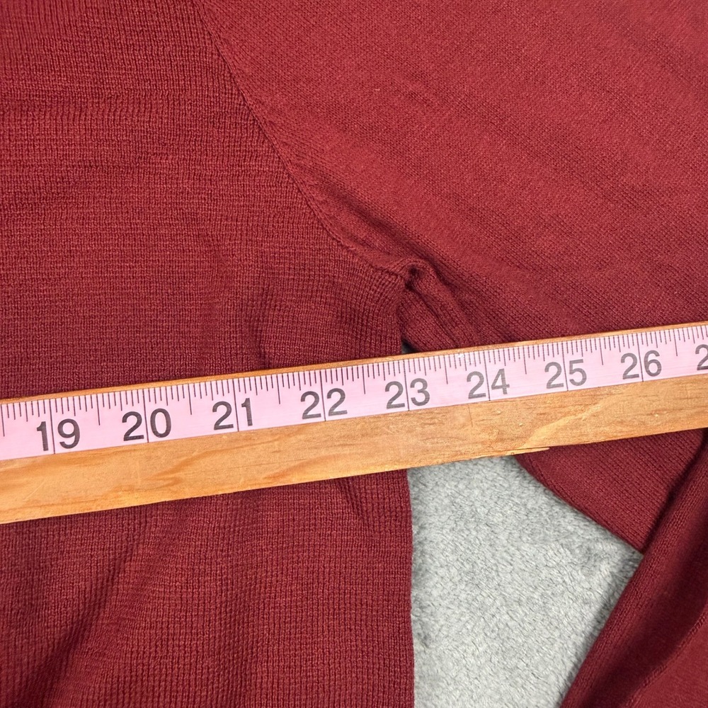 Nautica NavTech Mens XL Burgundy Red Quarter Zip Pullover Sweater NWT - Picture 5 of 6